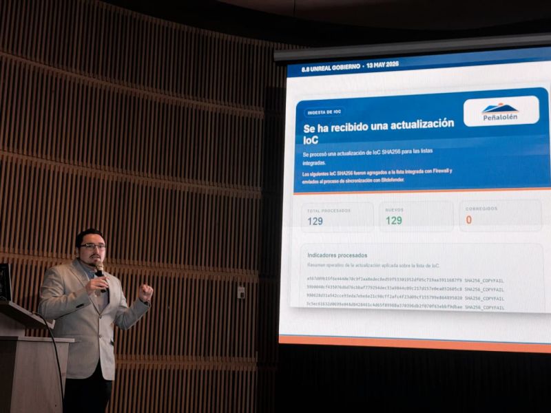 Keynote en la 8.8 Computer Security Conference UNREAL Gobierno junto a ANCI y Kaspersky