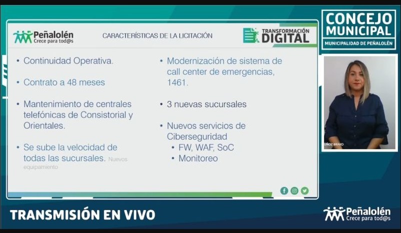 Por primera vez, la Ciberseguridad llega al Concejo Municipal de Peñalolén